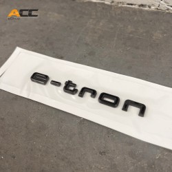 Glossy black "e-tron" Audi logo for Audi E-tron 55