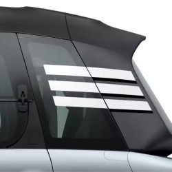 White and black window stickers for Citroën AMI