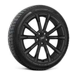 Complete Wheel Pack | 19" Dezent AR Black Rims for Tesla Model 3 Highland Performance