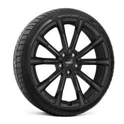 Complete Wheel Pack | 20" DEZENT AR BLACK Rims for Tesla Model 3 Highland Performance