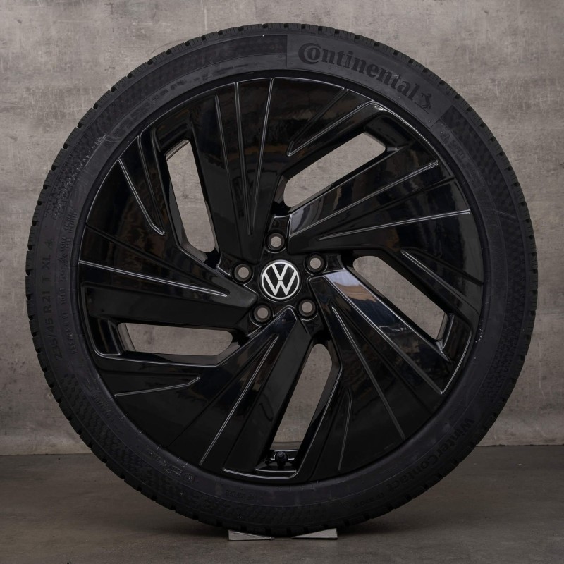 Pack Roues Complètes Pour VW ID BUZZ | Jantes Replica Narvik Noir Avec Pneus en 21"