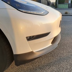 Lame de pare chocs avant en véritable carbone pour Tesla Model 3