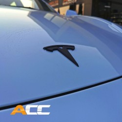 Mattschwarze Logos-Abdeckungen für Tesla Model X