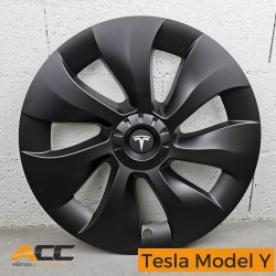 Enjoliveur 19 pouces Überturbine noir mat pour Tesla Model Y